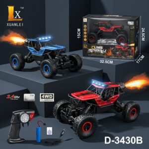 Mainan RC Offroad 4WD Metal LED Spray 2.4Ghz - BATTERY CHARGE