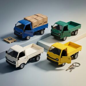 Mainan RC Pickup 2.4Ghz Buka Pintu + Spray Effect & Light Music