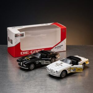 Mainan Mobil BMW 507 Diecast Skala 1:32 Buka Pintu Pullback